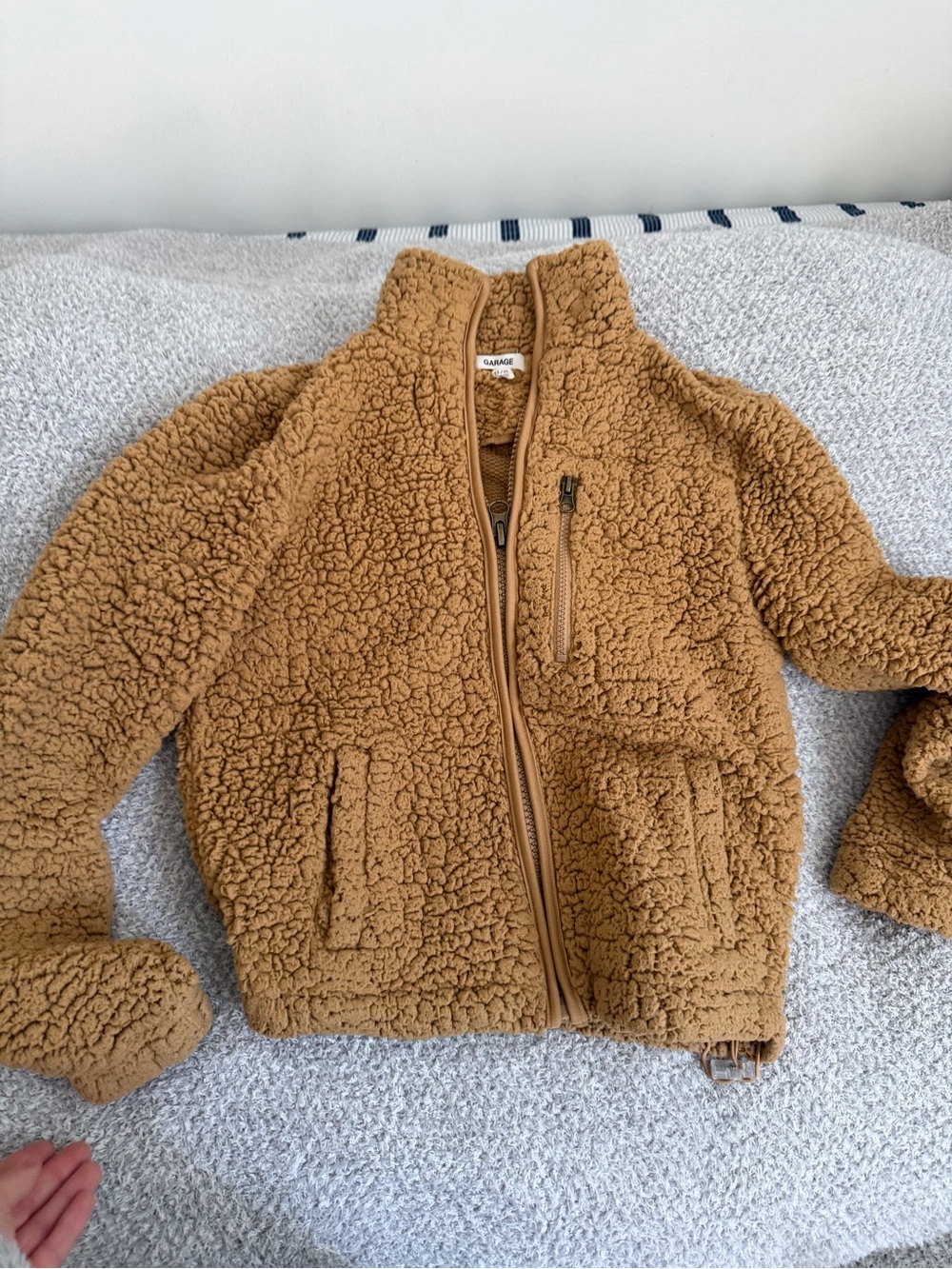 Garage Camel Sherpa Zip Jacket